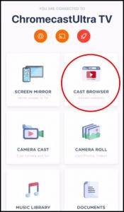 chromecast app screenshot