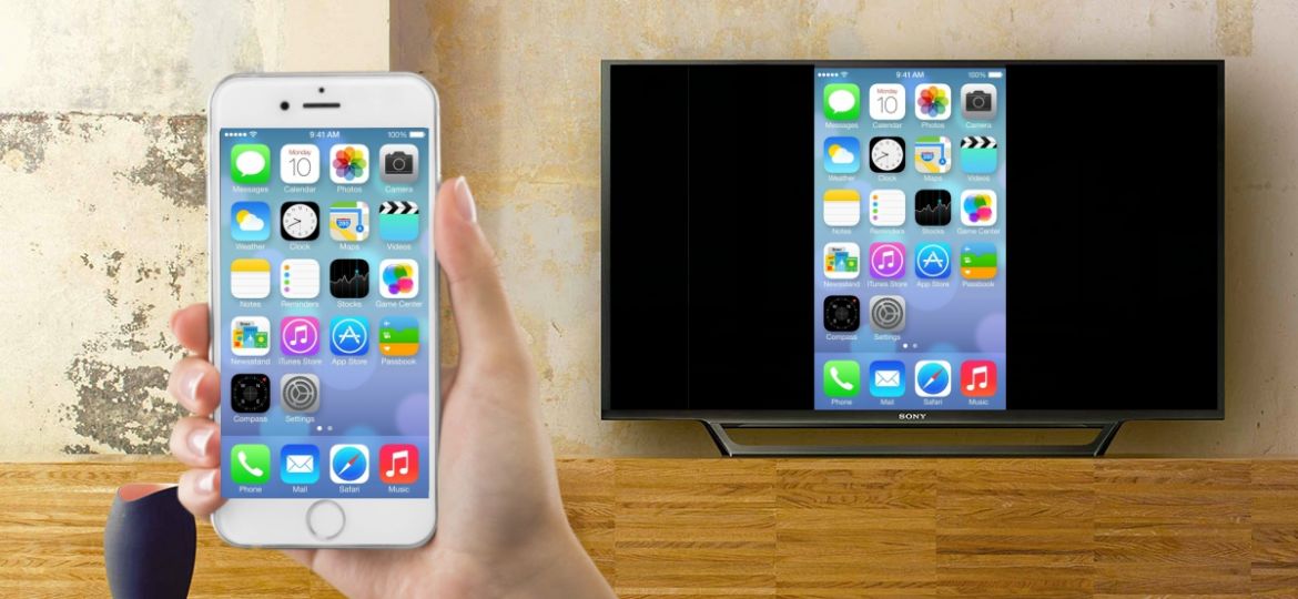 как подключить iphone к телевизору screen mirroring