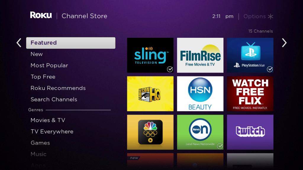 WISER Network, TV App, Roku Channel Store